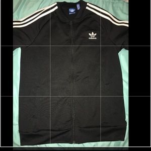 NWOT Unisex Black Adidas Track Jacket